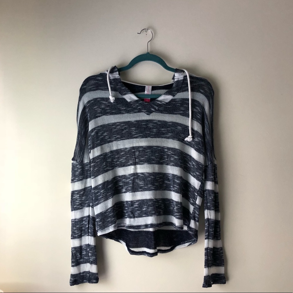 nordstrom rack striped lightweight hoodie